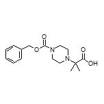 2-[4-[(Benzyloxy)carbonyl]piperazin-1-yl]-2-methylpropanoic Acid