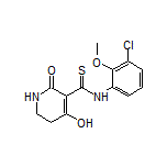 N-(3-Chloro-2-methoxyphenyl)-4-hydroxy-2-oxo-1,2,5,6-tetrahydropyridine-3-carbothioamide