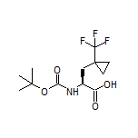 (S)-2-(Boc-amino)-3-[1-(trifluoromethyl)cyclopropyl]propanoic Acid