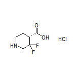 (R)-3,3-Difluoropiperidine-4-carboxylic Acid Hydrochloride