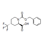 (2R,4R)-1-Cbz-4-(trifluoromethyl)piperidine-2-carboxylic Acid