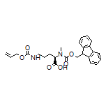 (R)-2-[Fmoc-(methyl)amino]-5-[[(allyloxy)carbonyl]amino]pentanoic Acid