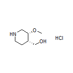 [(3R,4S)-3-Methoxy-4-piperidyl]methanol Hydrochloride