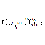 Methyl (S)-2-(Boc-amino)-5-(Cbz-amino)pentanoate