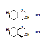 (cis-3-Methoxy-4-piperidyl)methanol Hydrochloride