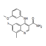 6-Iodo-4-[(3-methoxyphenyl)amino]-8-methylquinoline-3-carboxamide