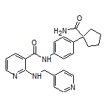 N-[4-(1-Carbamoylcyclopentyl)phenyl]-2-[(4-pyridylmethyl)amino]nicotinamide