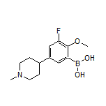 3-Fluoro-2-methoxy-5-(1-methyl-4-piperidyl)phenylboronic Acid
