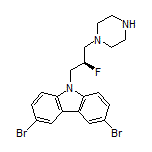 (R)-3,6-Dibromo-9-[2-fluoro-3-(1-piperazinyl)propyl]-9H-carbazole