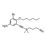4-[[[5-Amino-3-bromo-2-(hexyloxy)phenyl]ethynyl]dimethylsilyl]butanenitrile