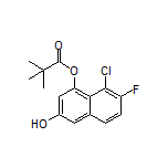 8-Chloro-7-fluoro-3-hydroxynaphthalen-1-yl Pivalate