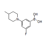 3-Fluoro-5-(4-methyl-1-piperidyl)phenylboronic Acid