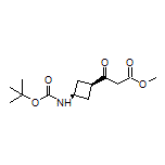 Methyl 3-[(1S,3S)-3-(Boc-amino)cyclobutyl]-3-oxopropanoate