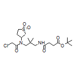 tert-Butyl 4-[[3-[2-Chloro-N-(1,1-dioxidotetrahydrothiophen-3-yl)acetamido]-2,2-dimethylpropyl]amino]-4-oxobutanoate