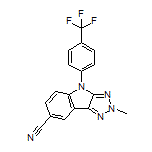 2-Methyl-4-[4-(trifluoromethyl)phenyl]-2,4-dihydro-[1,2,3]triazolo[4,5-b]indole-7-carbonitrile