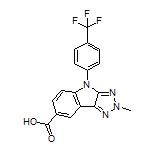 2-Methyl-4-[4-(trifluoromethyl)phenyl]-2,4-dihydro-[1,2,3]triazolo[4,5-b]indole-7-carboxylic Acid