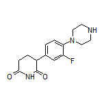 3-[3-Fluoro-4-(piperazin-1-yl)phenyl]piperidine-2,6-dione