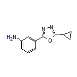 3-(5-Cyclopropyl-1,3,4-oxadiazol-2-yl)aniline
