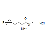 Methyl (2R)-2-Amino-4-(2,2-difluorocyclopropyl)butanoate Hydrochloride