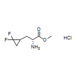 Methyl (2R)-2-Amino-3-(2,2-difluorocyclopropyl)propanoate Hydrochloride