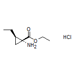 Ethyl (1R,2R)-1-Amino-2-ethylcyclopropanecarboxylate Hydrochloride