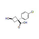 cis-1-(4-Chlorophenyl)-3-hydroxycyclobutanecarboxylic acid