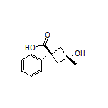 trans-3-Hydroxy-3-methyl-1-phenylcyclobutanecarboxylic Acid