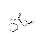 cis-3-Hydroxy-3-methyl-1-phenylcyclobutanecarboxylic Acid