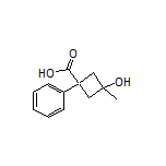 3-Hydroxy-3-methyl-1-phenylcyclobutanecarboxylic Acid