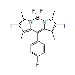5,5-Difluoro-10-(4-fluorophenyl)-2,8-diiodo-1,3,7,9-tetramethyl-5H-dipyrrolo[1,2-c:2’,1’-f][1,3,2]diazaborinin-4-ium-5-uide