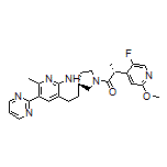 (R)-2-(5-Fluoro-2-methoxy-4-pyridyl)-1-[(S)-7-methyl-6-(pyrimidin-2-yl)-3,4-dihydro-1H-spiro[[1,8]naphthyridine-2,3’-pyrrolidin]-1’-yl]-1-propanone