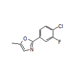 2-(4-Chloro-3-fluorophenyl)-5-methyloxazole