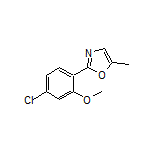 2-(4-Chloro-2-methoxyphenyl)-5-methyloxazole