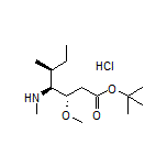 tert-Butyl (3S,4S,5S)-3-Methoxy-5-methyl-4-(methylamino)heptanoate Hydrochloride