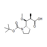 (2R,3S)-3-[(S)-1-Boc-pyrrolidin-2-yl]-3-methoxy-2-methylpropanoic Acid
