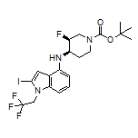 N-[(3S,4R)-1-Boc-3-fluoropiperidin-4-yl]-2-iodo-1-(2,2,2-trifluoroethyl)-1H-indol-4-amine