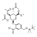 (2S,3R,4S,5S,6S)-2-[4-[[(tert-Butyldimethylsilyl)oxy]methyl]-2-nitrophenoxy]-6-(methoxycarbonyl)tetrahydro-2H-pyran-3,4,5-triyl Triacetate