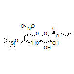 Allyl (2S,3S,4S,5R,6S)-6-[4-[[(tert-Butyldimethylsilyl)oxy]methyl]-2-nitrophenoxy]-3,4,5-trihydroxytetrahydro-2H-pyran-2-carboxylate