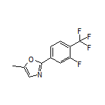 2-[3-Fluoro-4-(trifluoromethyl)phenyl]-5-methyloxazole