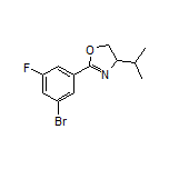 2-(3-Bromo-5-fluorophenyl)-4-isopropyl-4,5-dihydrooxazole