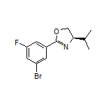 (R)-2-(3-Bromo-5-fluorophenyl)-4-isopropyl-4,5-dihydrooxazole