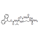 2-[(S)-2-[(S)-2-(Fmoc-amino)-3-methylbutanamido]-5-ureidopentanamido]acetic Acid