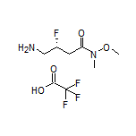 (R)-4-Amino-3-fluoro-N-methoxy-N-methylbutanamide Trifluoroacetate