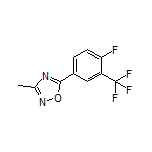 5-[4-Fluoro-3-(trifluoromethyl)phenyl]-3-methyl-1,2,4-oxadiazole