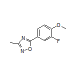 5-(3-Fluoro-4-methoxyphenyl)-3-methyl-1,2,4-oxadiazole