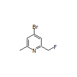 4-Bromo-2-(fluoromethyl)-6-methylpyridine