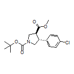 Methyl (3S,4R)-1-Boc-4-(4-chlorophenyl)pyrrolidine-3-carboxylate