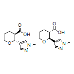 trans-2-(1-Methyl-1H-pyrazol-4-yl)tetrahydro-2H-pyran-3-carboxylic Acid