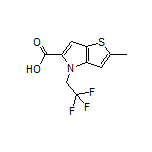 2-Methyl-4-(2,2,2-trifluoroethyl)-4H-thieno[3,2-b]pyrrole-5-carboxylic Acid