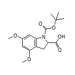 1-Boc-4,6-dimethoxyindoline-2-carboxylic Acid